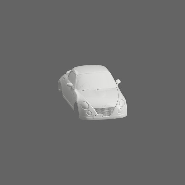 3D scan of Daihatsu Copen L880K by SCHURKEE, showing detailed digital model of the compact convertible car.
