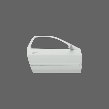 High-detail 3D scan image of Mazda RX-7 FC3S doors by SCHURKEE, showcasing realistic surface textures and contours.