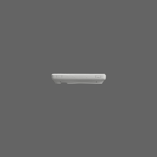 3D scan image of a Toyota Z20 rear bumper by SCHURKEE, showing detailed 3D modeling of the bumper's shape and surface.