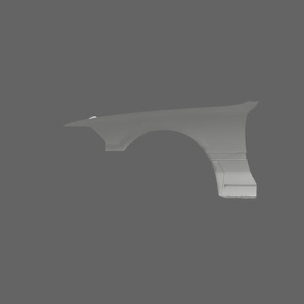 3D scan image of Toyota Z20 Soarer front wing panels by SCHURKEE showing detailed structural features