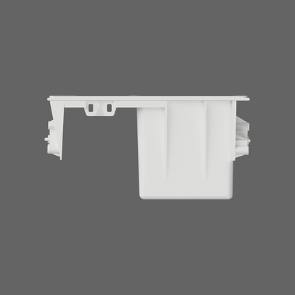 3D model of Daihatsu Copen L880K clock cubby by SCHURKEE showing the bottom view with detailed interior structure.
