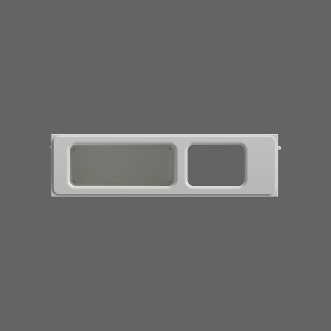 Front view of SCHURKEE Daihatsu Copen L880K clock cubby 3D model showing detailed dashboard and storage compartment.